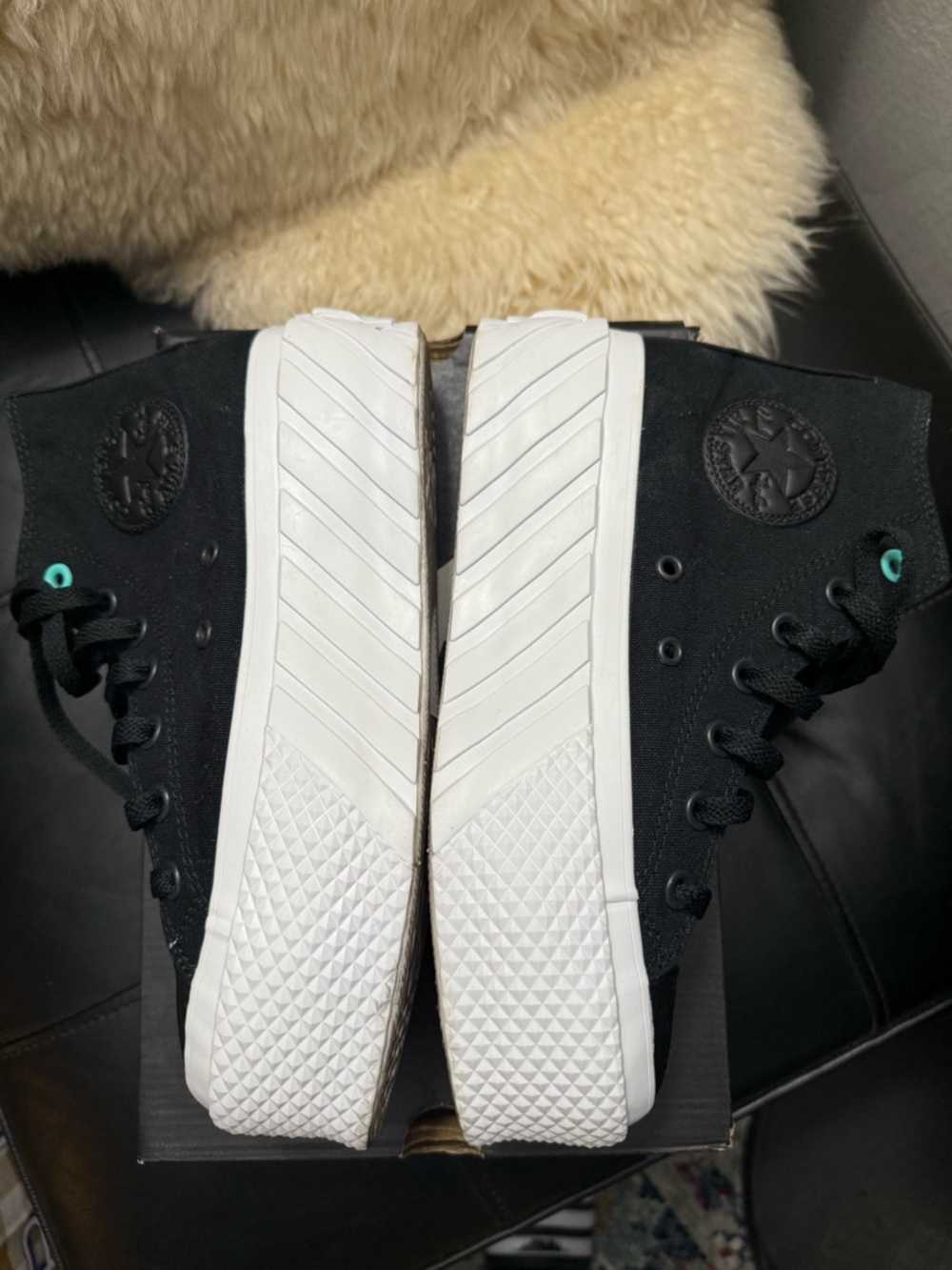 EUC Converse CTAS Lift 2X Hi platform sneaker Wmns 6.5 - Picture 7 of 10